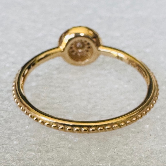 Authentic Pandora 14k Gold “RADIANT ELEGANCE” Ring Size 58 (8.5) - Picture 4 of 8